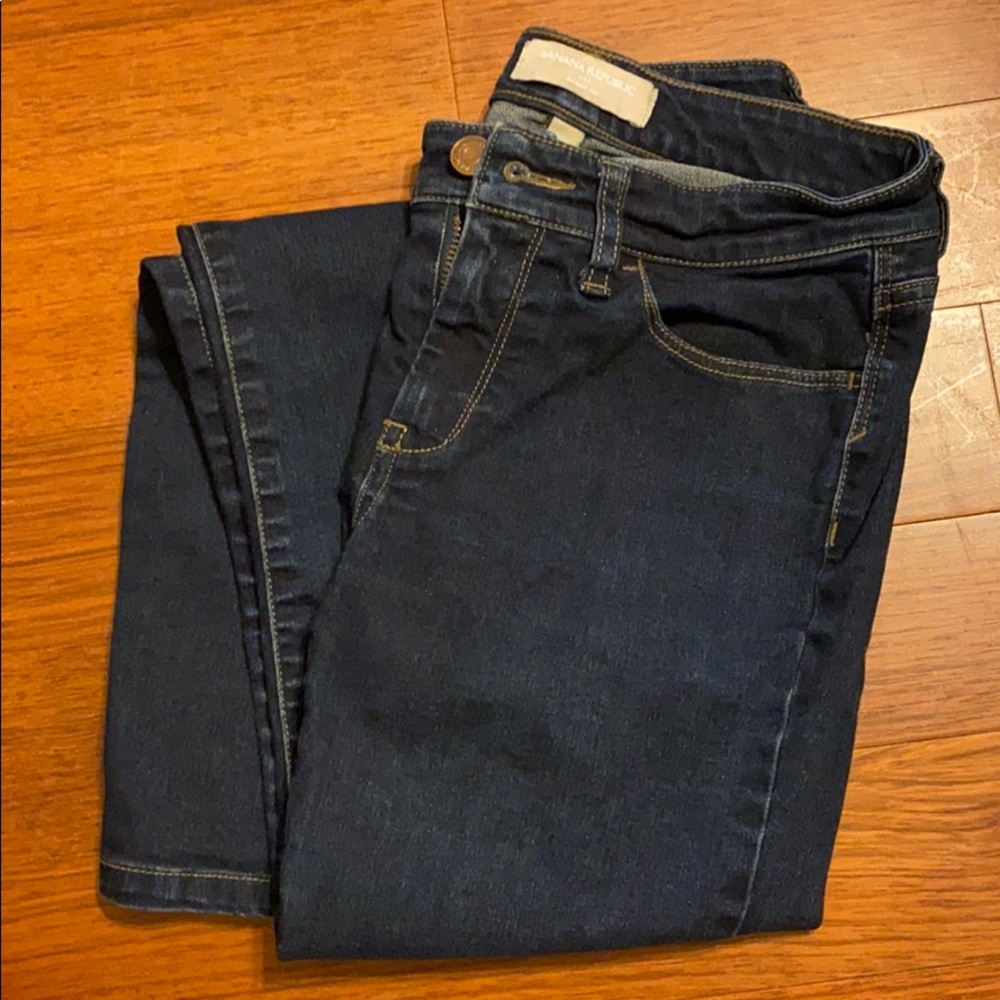 Banana Republic dark wash skinny jeans